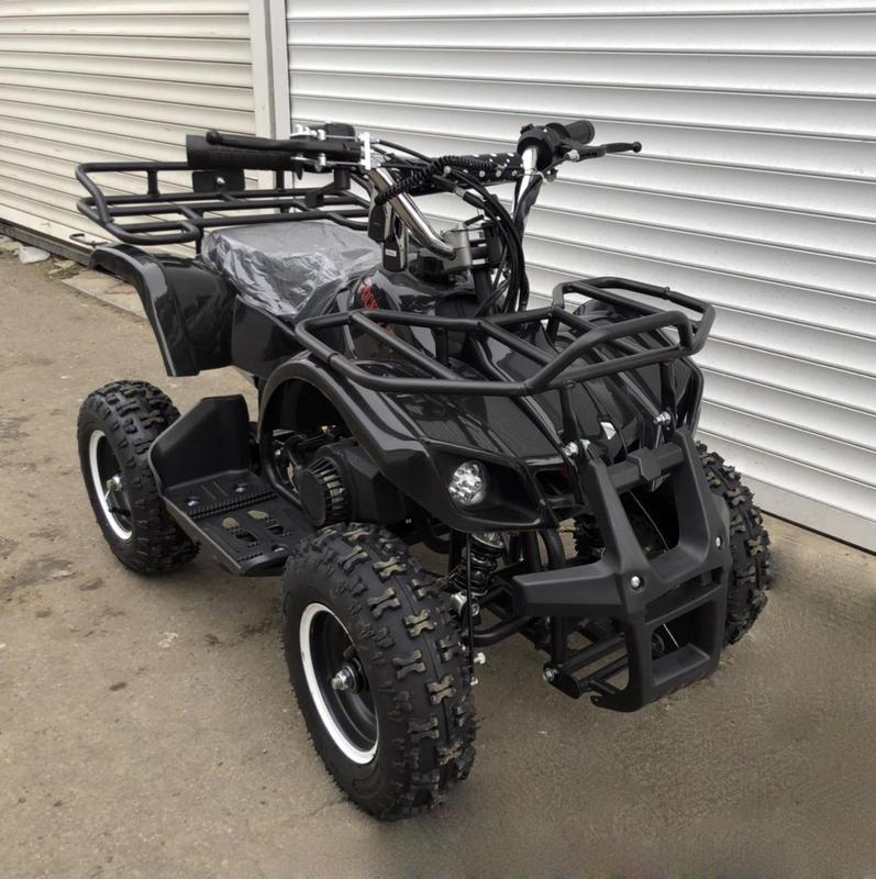 Дитячий бензиновий квадроцикл із мотором 49cc SN-A51В чорний. Швидкість до 50 км/год для дітей від 5-10 років, фото 1