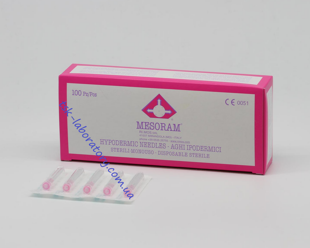 Голки MESORAM 32G/0,23 × 12 mm