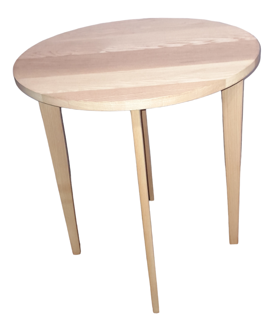 Комплект дерев'яних меблів стіл круглий два стільці натуральне дерево ясень - фото 6 - id-p1982691544