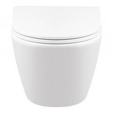 Унітаз підвісний Qtap Robin із сидінням Slim Duroplast/ Soft-close/ Quick relase, фото 3