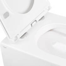 Унітаз підвісний Qtap Robin із сидінням Slim Duroplast/ Soft-close/ Quick relase, фото 5