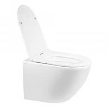Унітаз підвісний Qtap Robin із сидінням Slim Duroplast/ Soft-close/ Quick relase, фото 4