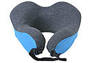 Подушка ортопедична для подорожей Royal Rest Memory Foam 23х23х13 см Зручна подушка для подорожей, фото 2