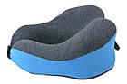 Подушка ортопедична для подорожей Royal Rest Memory Foam 23х23х13 см Зручна подушка для подорожей, фото 4