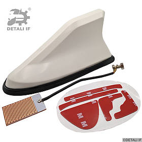 Антена плавник акула A4 B7 Audi біла д17см ш7.5см в6см