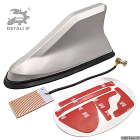 Антена плавник акула A4 B7 Audi сіра д17см ш7.5см в6см