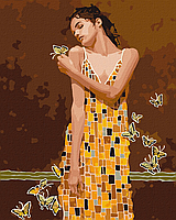 Картина по номерам "В объятиях бабочек" Идейка 40х50 (КНО2600)
