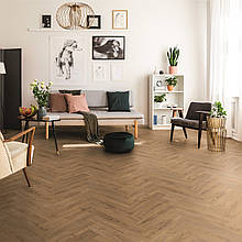Krono Original Herringbone K411 Дуб Лагуна (Laguna Oak), ламінат