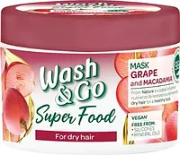 Маска для волос Wash&Go Super Food with Grape and Macadamia 300 ml