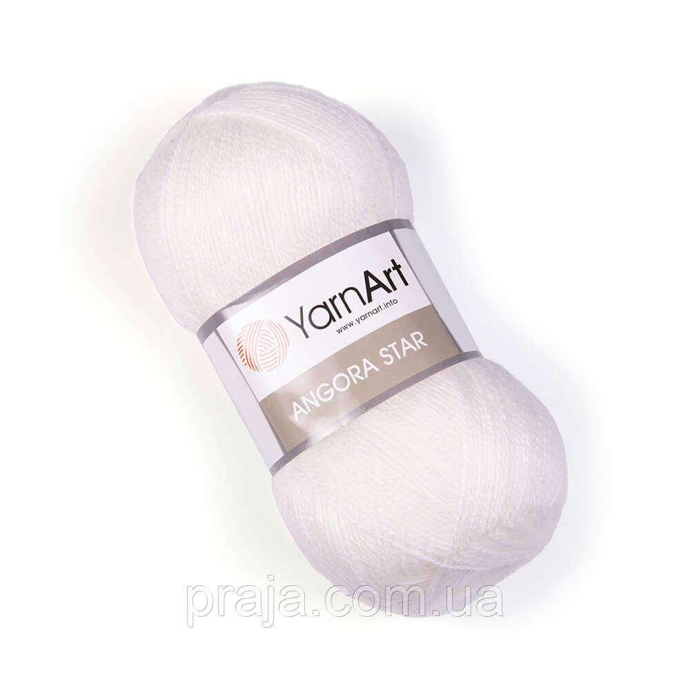 Пряжа Angora Star (Ангора Стар) - 501 білий