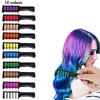 Цветные мелки для волос Heir Сhalk 10 шт.