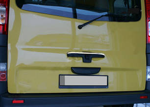 Хром планка на задню ручку Ляда нерж для Opel Vivaro 2001-2015 рр, фото 1