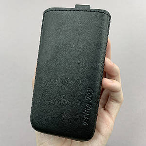 Чохол-кишеня для кнопкового телефону Nomi i220 (124.5/59/14.2 мм) чорний h6j