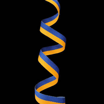 Стрічка оздоблювальна з українським прапором 10 мм