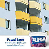 Універсальна фарба для фасадів та інтер'єрів AURA Fasad Expo 10 л, фото 2