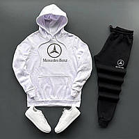 Зимовий чоловічий спортивний костюм з логотипом Mercedes. Комплект худі, штани