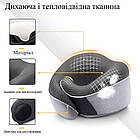 Подушка ортопедична для подорожей Royal Rest Memory Foam Сірий 28х27х12 см Шийна подушка для подорожей, фото 3