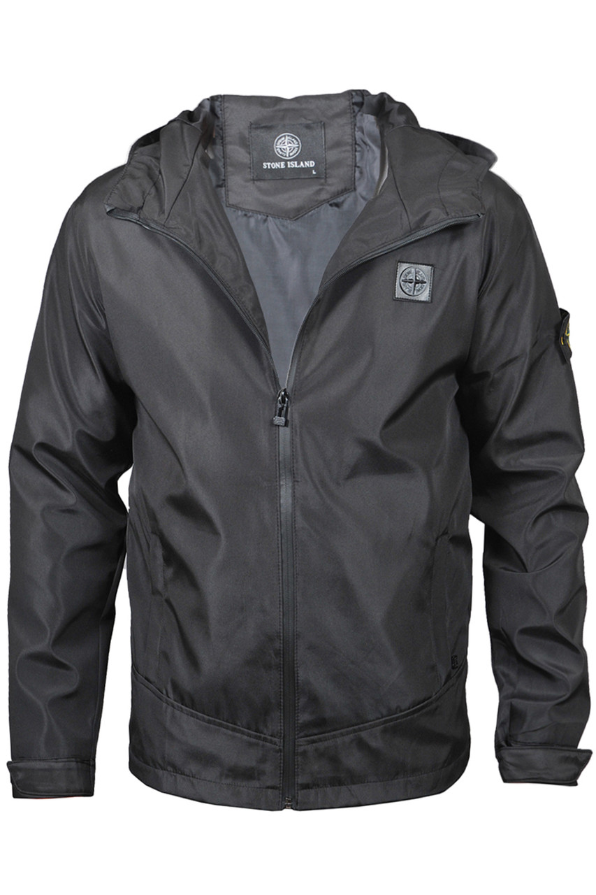 Куртка-вітровка чоловіча Stone Island 23-1009 чорна S