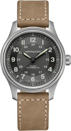 Чоловічі Годинники HAMILTON KHAKI FIELD TITANIUM AUTO H70545540
