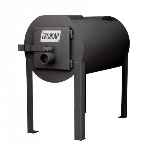 Піч опалювальна буржуйка булер'ян Екожар Про150 з двома варильними поверхнями 100м³/5мм, фото 1