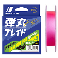 Шнур Major Craft Bullet Braid X4 150м #0.4 Pink NEW