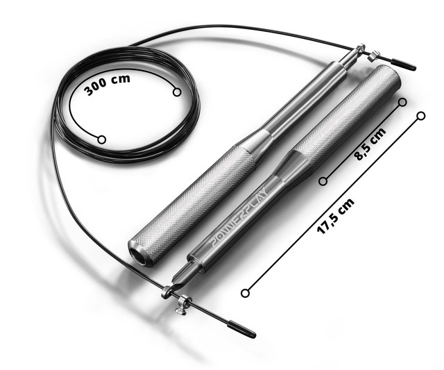 Скакалка швидкісна на підшипниках алюмінієва PowerPlay 4207 Elite Jump Rope Червона (3m.) 1 4973214953 4973214953