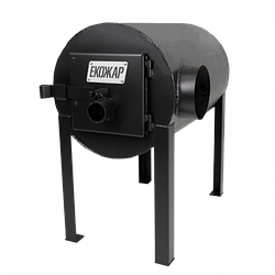 Піч опалювальна буржуйка булер'ян Екожар Про 200 горизонтальна 200м³/5мм