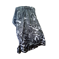 Пеньюар для стрижки та фарбування волосся "Обличчя" Proline, сірий AP92A15