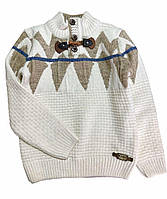 Теплый вязанный свитер для мальчика 110-116 см Турция