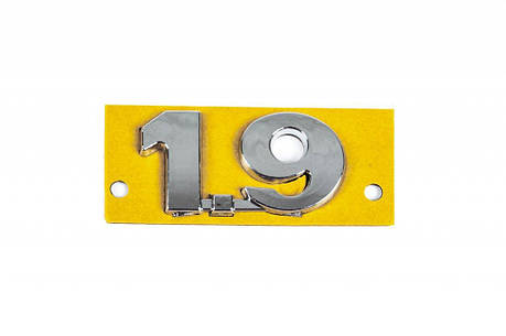 Напис 1.9  48мм на 25мм  для Volkswagen Polo 2001-2009 рр, фото 1