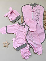 Набір одягу Зірочка для новонароджених дітей, рожевий