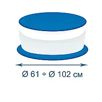 Тент - чехол и подстилка для детских бассейнов InPool 33001, Ø 61, Ø 86 см (фактический Ø 100 см) топ