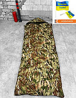 Тактический спальный мешок мультикам, Утепленный спальный мешок, Армейский зимний спальник