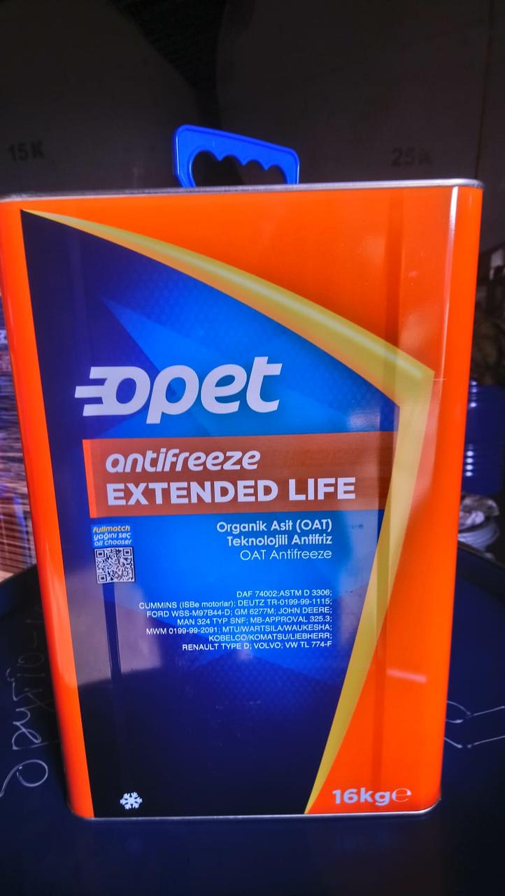 Антифриз Extended Life Antifreeze Opet 16 кг