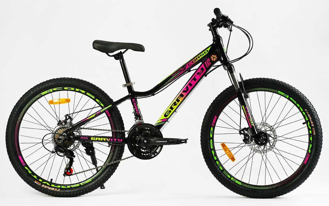 Підлітковий велосипед CORSO GRAVITY 24" GR-24191 AL, фото 1