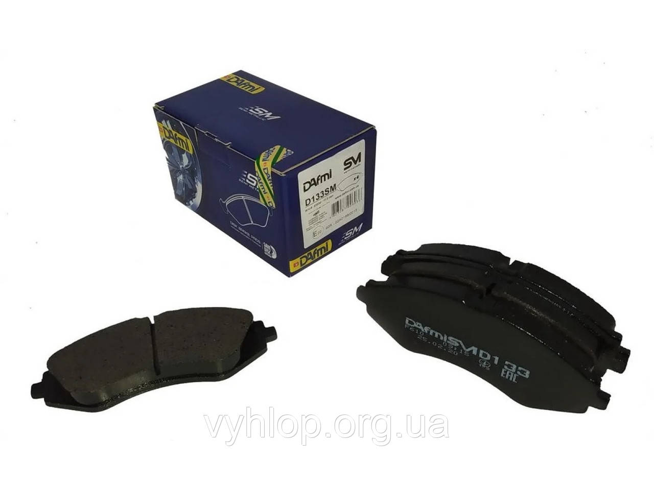 Гальмівні колодки дискові передні Daewoo Nubira, Leganza, Lanos 14" (D133SM) Dafmi