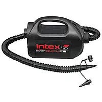 Электрический насос для надува Intex 68609 от сети, прикуривателя (220-240 V, 12 V, 1 100 л/мин) топ