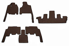 Килимки  3 ряди  EVA  коричневі  для Chrysler Voyager 2001-2007 рр