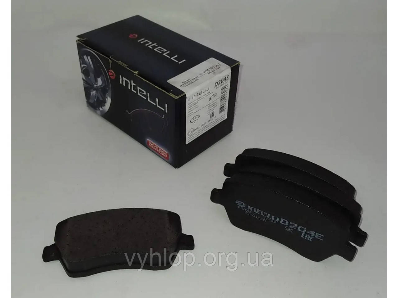 Гальмівні колодки дискові передні Nissan Micra (D204E) Dafmi Intelli