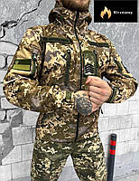Осенняя тактическая куртка Softshell пиксель, Штурмовая куртка пиксель, Тактическая армейская курточка, M
