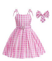 Детское карнавальное нарядное платье для девочки Барби с аксессуаром р.110 120 100