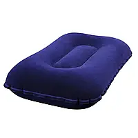Надувная флокированная подушка Bestway 67121 (68672), 42 х 26 х 10 см, синяя топ