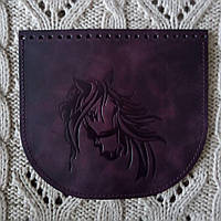 Клапан сумки. "Кінь". Колір Бордо