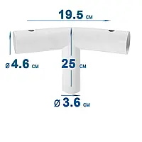 T-образный соединитель (шарнир) Intex для круглых бассейнов Metal Frame (штифты) диаметром 732 см высотой