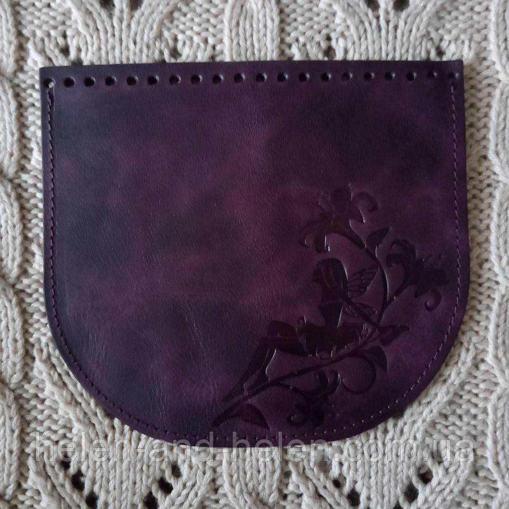 Клапан сумки. "Фея". Колір Бордо, фото 1