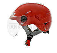 Шлем каска "DAVID" (#D316, красный, XL, АБС-пластик)