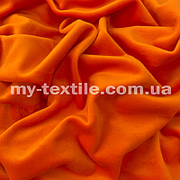 Ткань Велюр плюш стрейч спорт 180 см Оранжевый