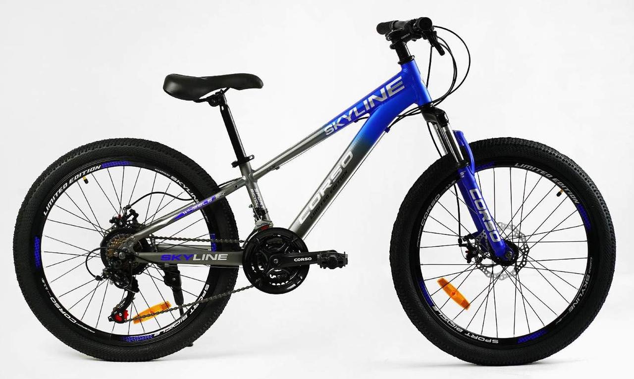 Підлітковий велосипед CORSO SKYLINE 24" SL-40602 AL, фото 1