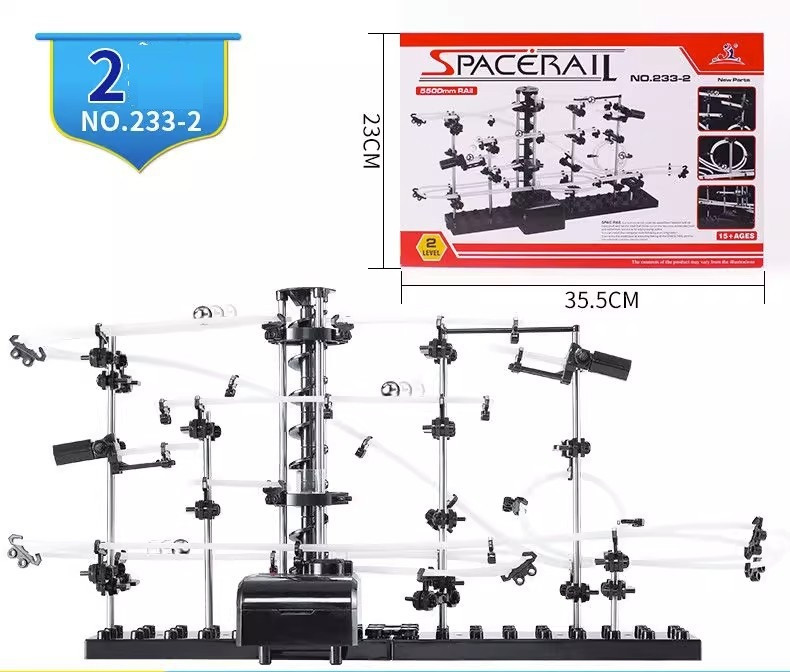 Конструктор SpaceRail Рівень 2 (233-2) з кульками та гірками, науковий експеримент, американські гірки