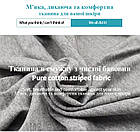 Подушка ортопедична для подорожей Royal Rest Memory Foam Сірий 28х27х12 см Дорожня подушка для шиї, фото 7